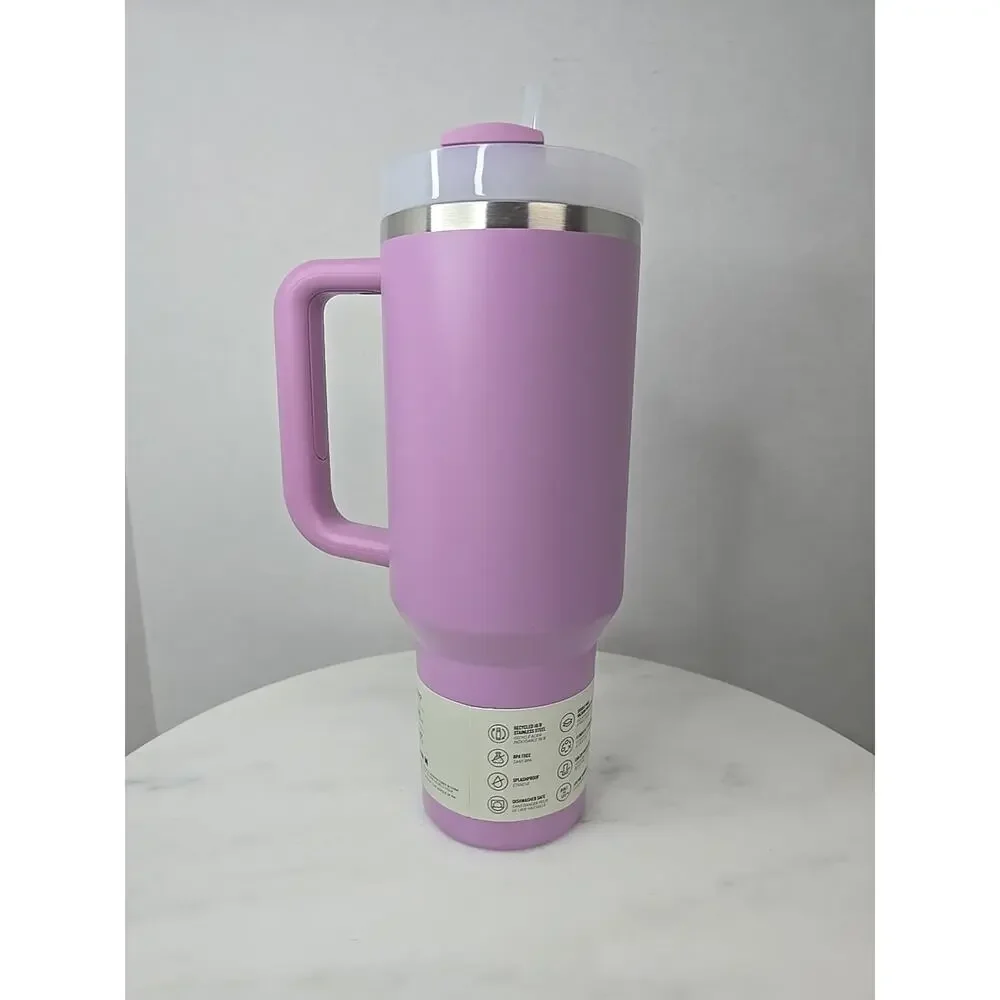 Stanley 40 oz Quencher H2.0 Tumbler Hammertone Lilac New And Unused! - Picture 5 of 8